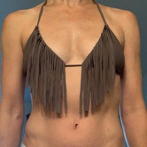 Acacia Montauk Fringe Bikini Top